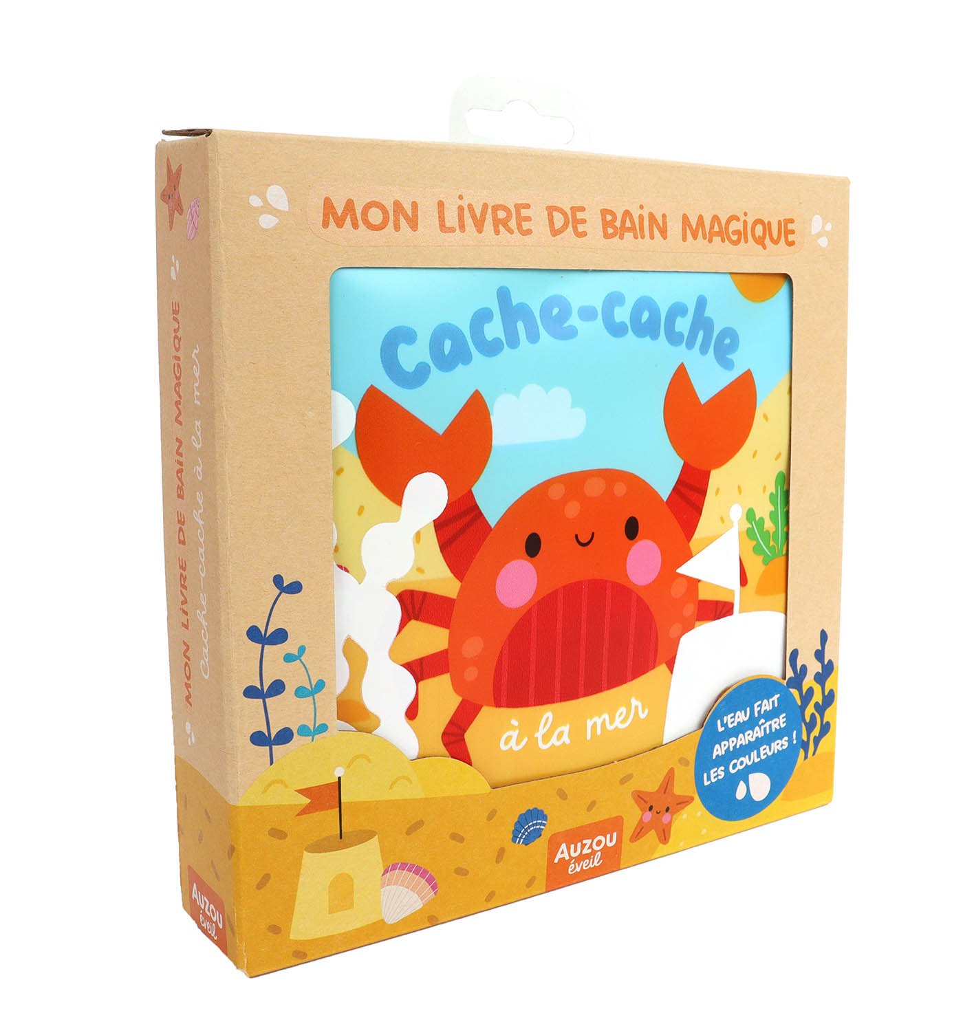 Cache-cache à la mer - Mon livre de bain magique