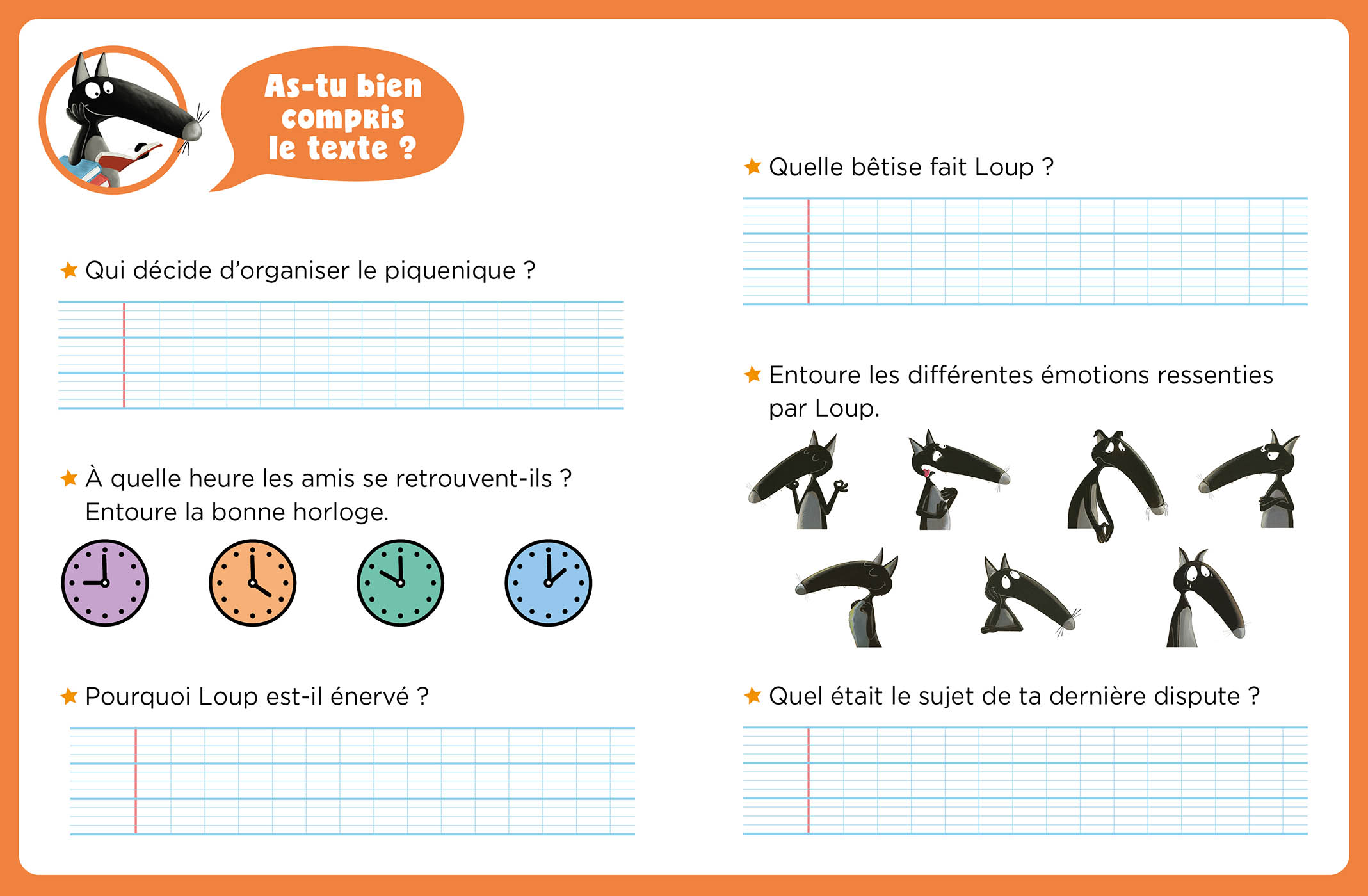 MES LECTURES DU CE1 AVEC LOUP - DISPUTE ENTRE AMIS