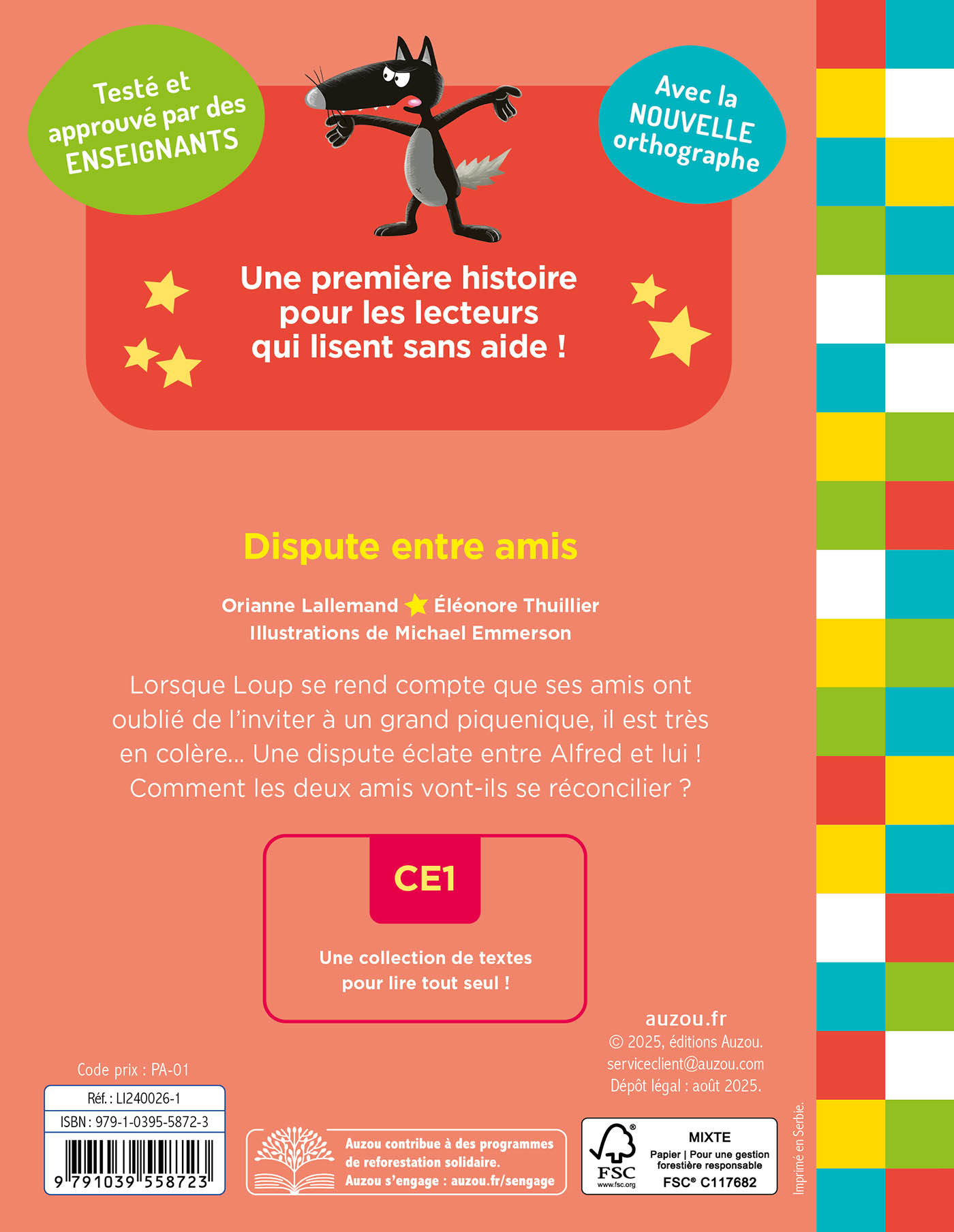 MES LECTURES DU CE1 AVEC LOUP - DISPUTE ENTRE AMIS