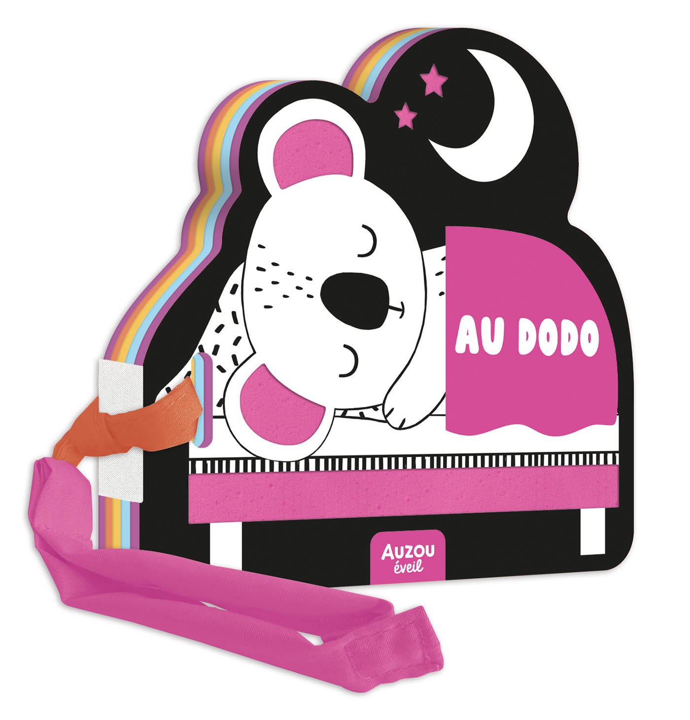 MON PREMIER LIVRE POUSSETTE EN NOIR ET BLANC  - AU DODO