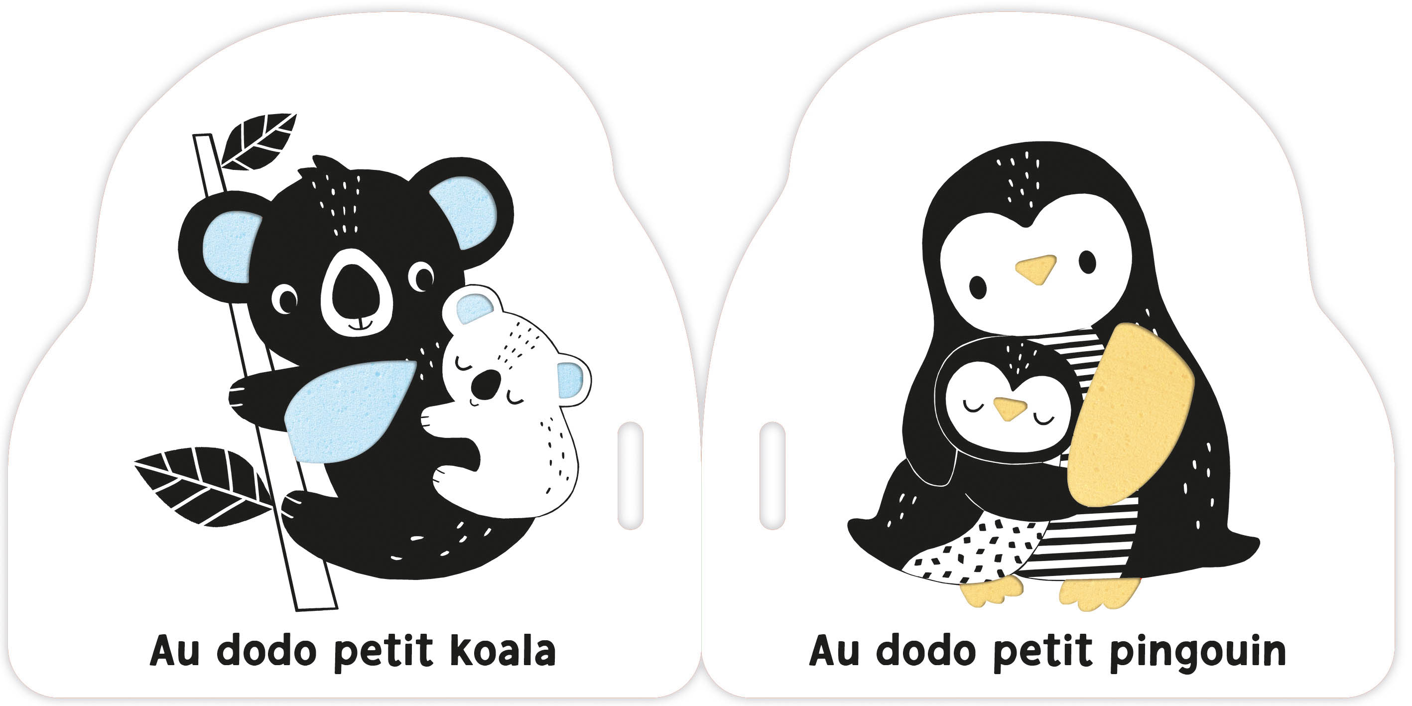 MON PREMIER LIVRE POUSSETTE EN NOIR ET BLANC  - AU DODO