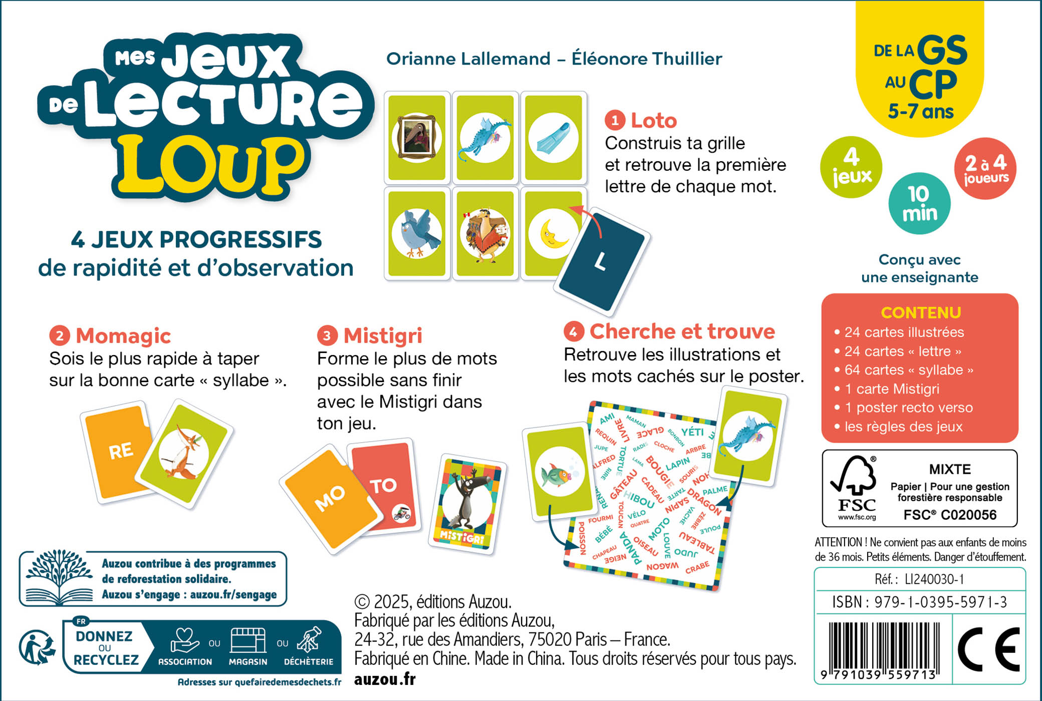 MES JEUX DE LECTURE LOUP