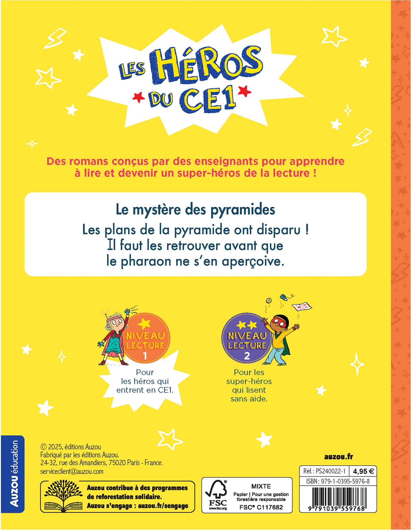 LES HEROS DU CE1 - NIV1 LE MYSTERE DES PYRAMIDES