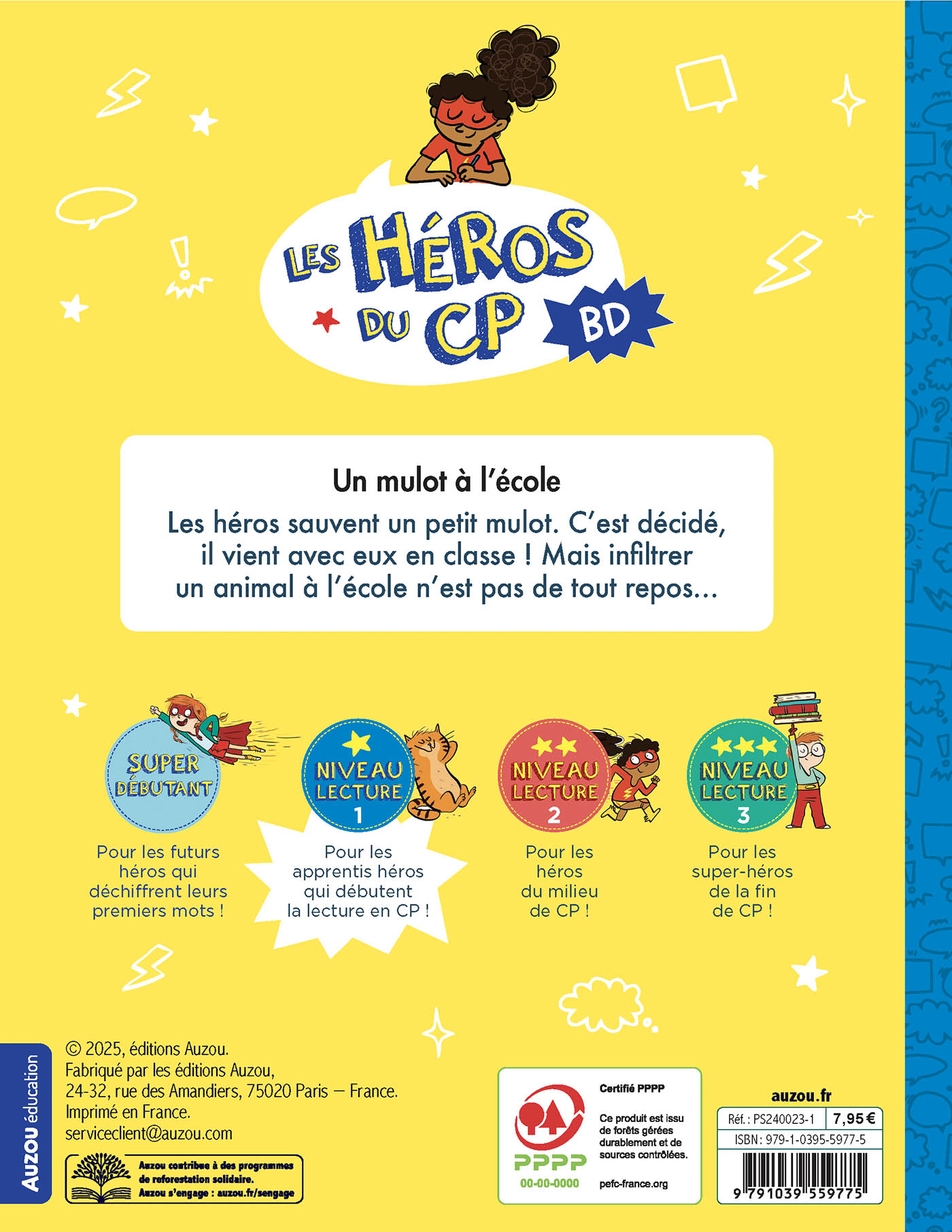 LES HEROS DU CP EN BD - NIV1 - UN MULOT A L