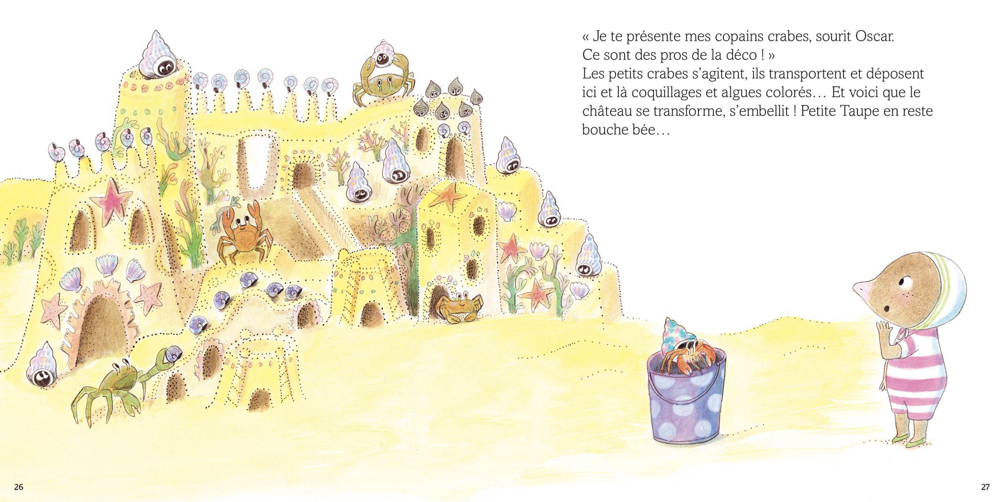 PETITE TAUPE ET LE CONCOURS DE CHATEAU DE SABLE 