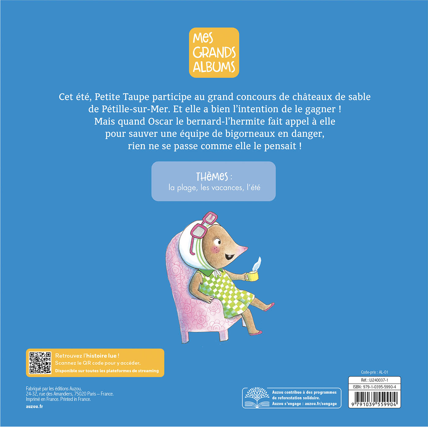 PETITE TAUPE ET LE CONCOURS DE CHATEAU DE SABLE 