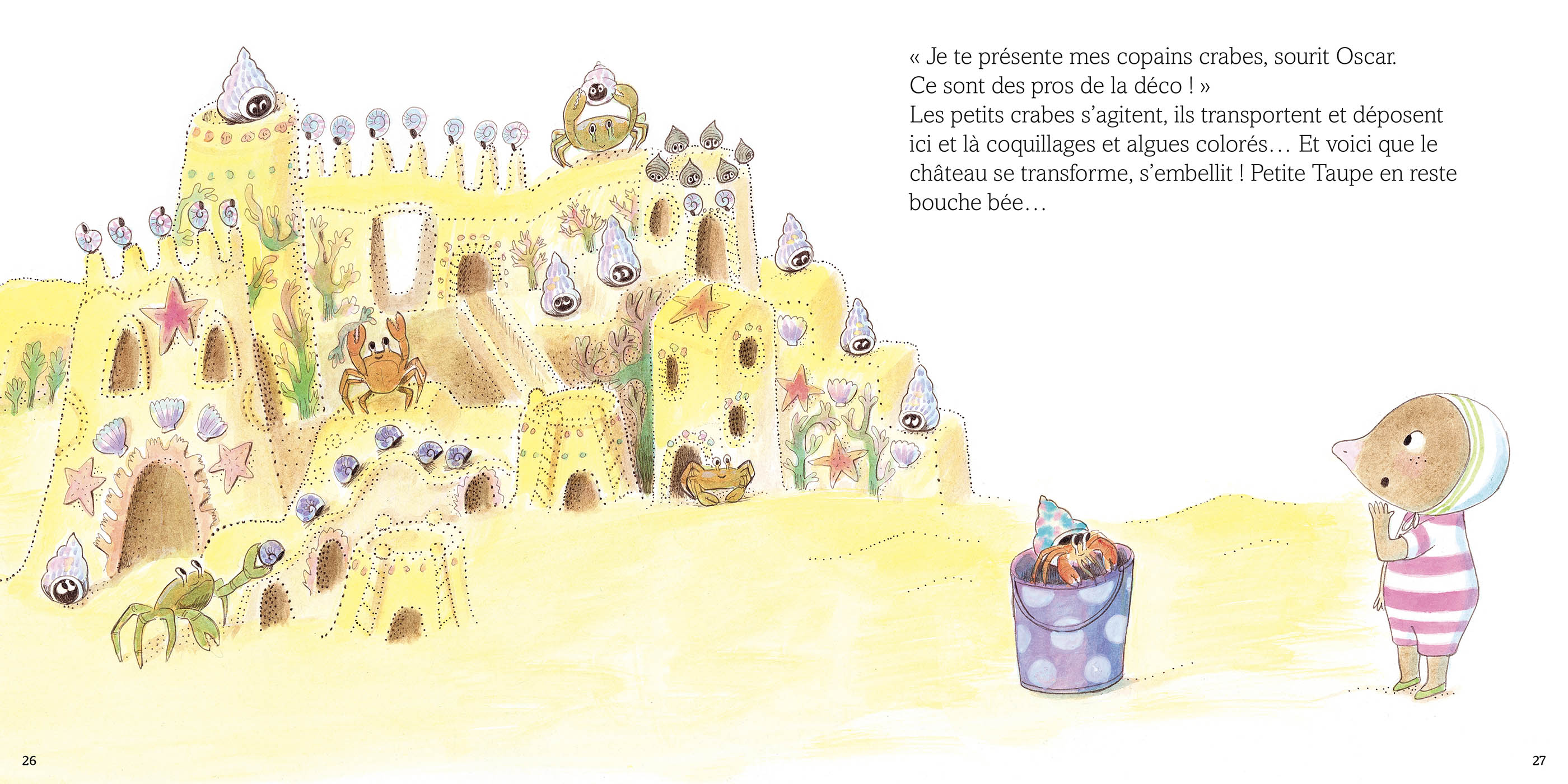 PETITE TAUPE ET LE CONCOURS DE CHATEAU DE SABLE 