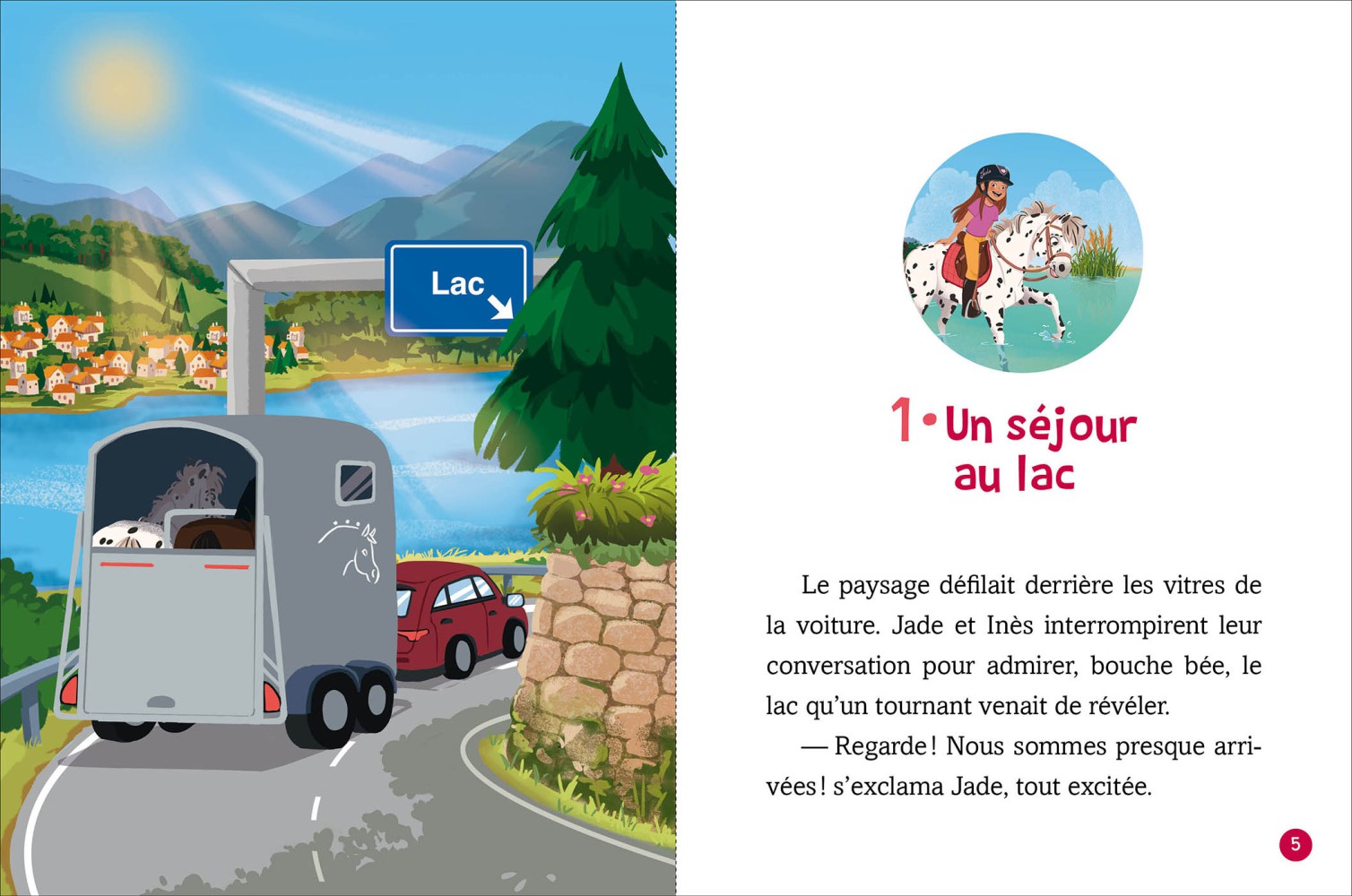 VACANCES AU LAC T7 JADE ET LES CHEVAUX