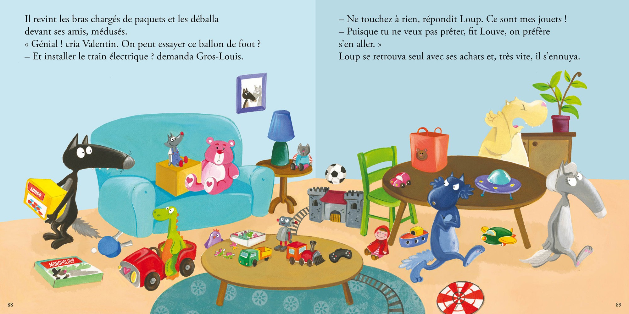 COFFRET PELUCHE - MES ETONNANTES HISTOIRES LOUP