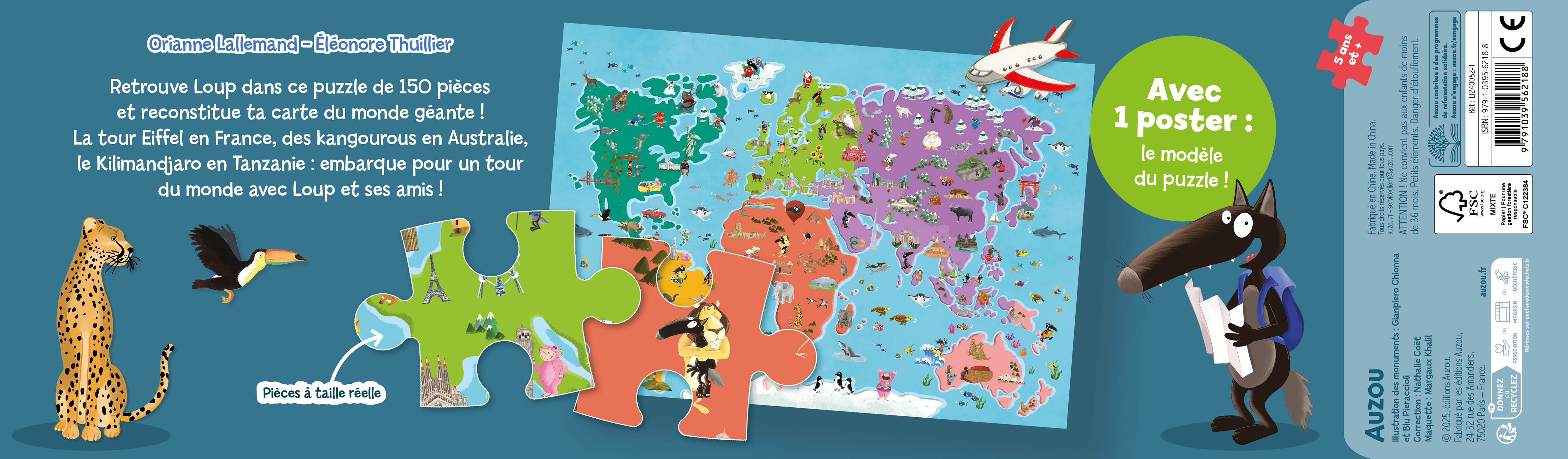 Mon grand puzzle du monde Loup Mon grand puzzle du monde Loup