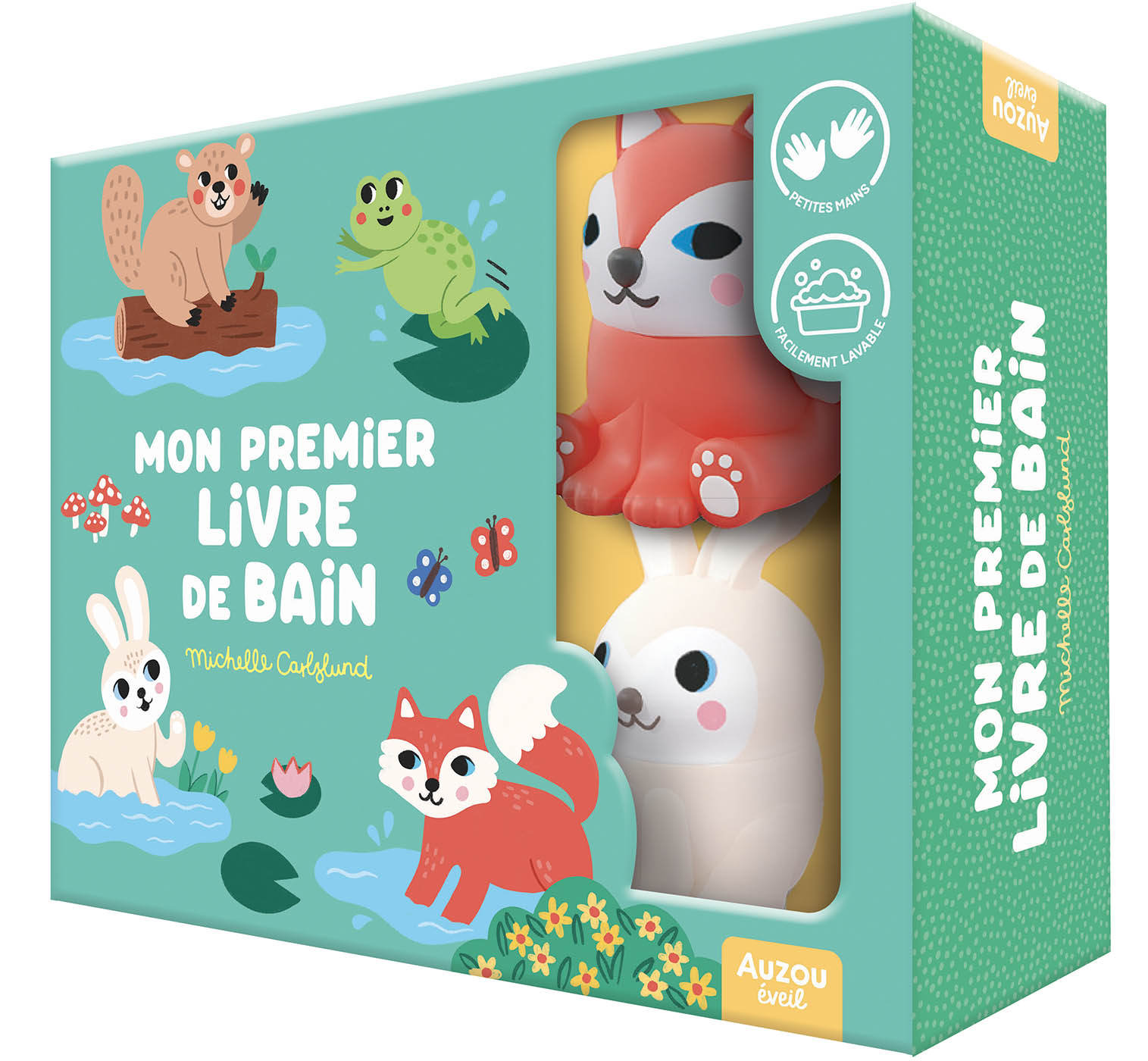 LE BAIN DE PETIT RENARD - UN COFFRET AVEC UN LIVREDE BAIN ET 2 JOUETS DECLIPSABLES !