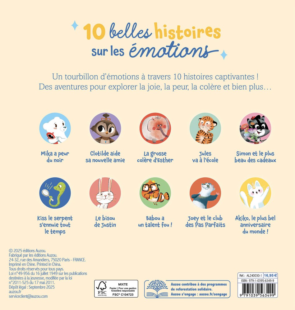 10 belles histoires sur les émotions