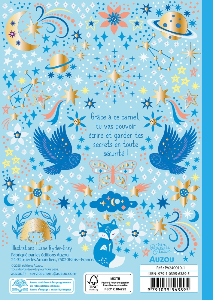 Mon carnet secret bijou 100% foil