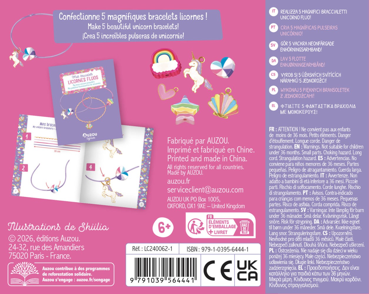 MES BRACELETS FLUO LICORNES