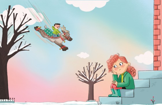 Le Père Noël À L'école  - Mon Premier Roman De L'avent -