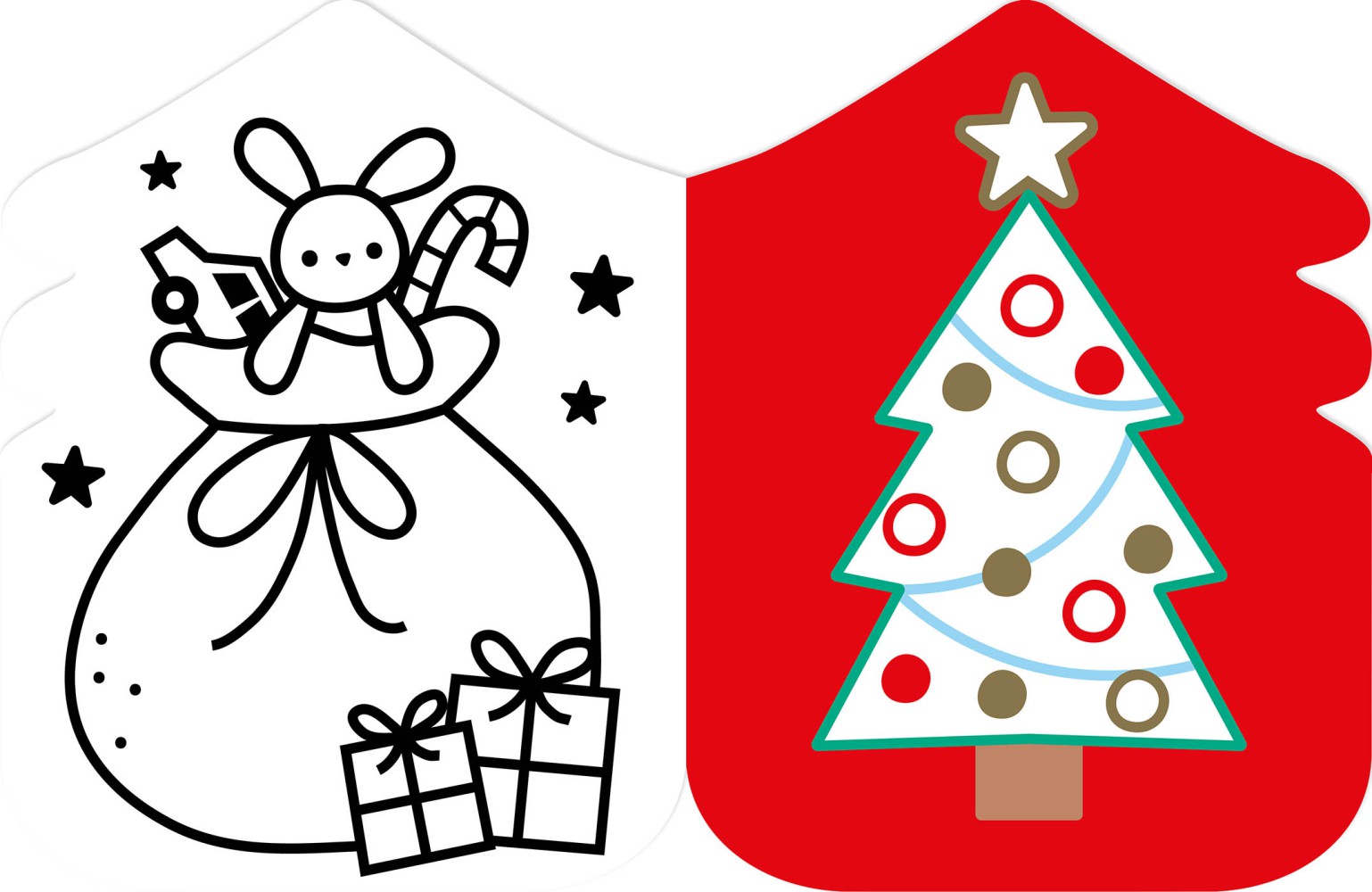 JE COLORIE SANS DEPASSER - NOEL - AVEC DU DORE !
