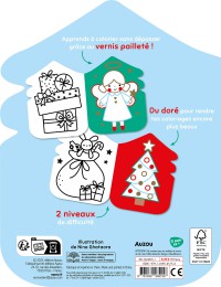 JE COLORIE SANS DEPASSER - NOEL - AVEC DU DORE !
