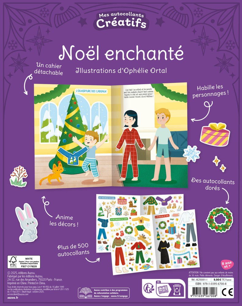 NOEL ENCHANTE - DES AUTOCOLLANTS DORES ! NOEL ENCHANTE - DES AUTOCOLLANTS DORES !