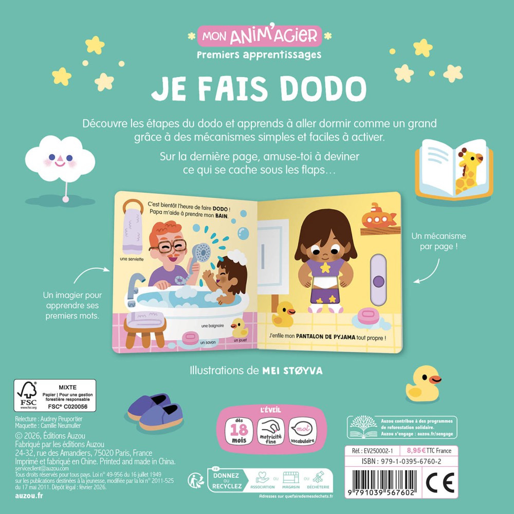 JE FAIS DODO - PREMIERS APPRENTISSAGES 