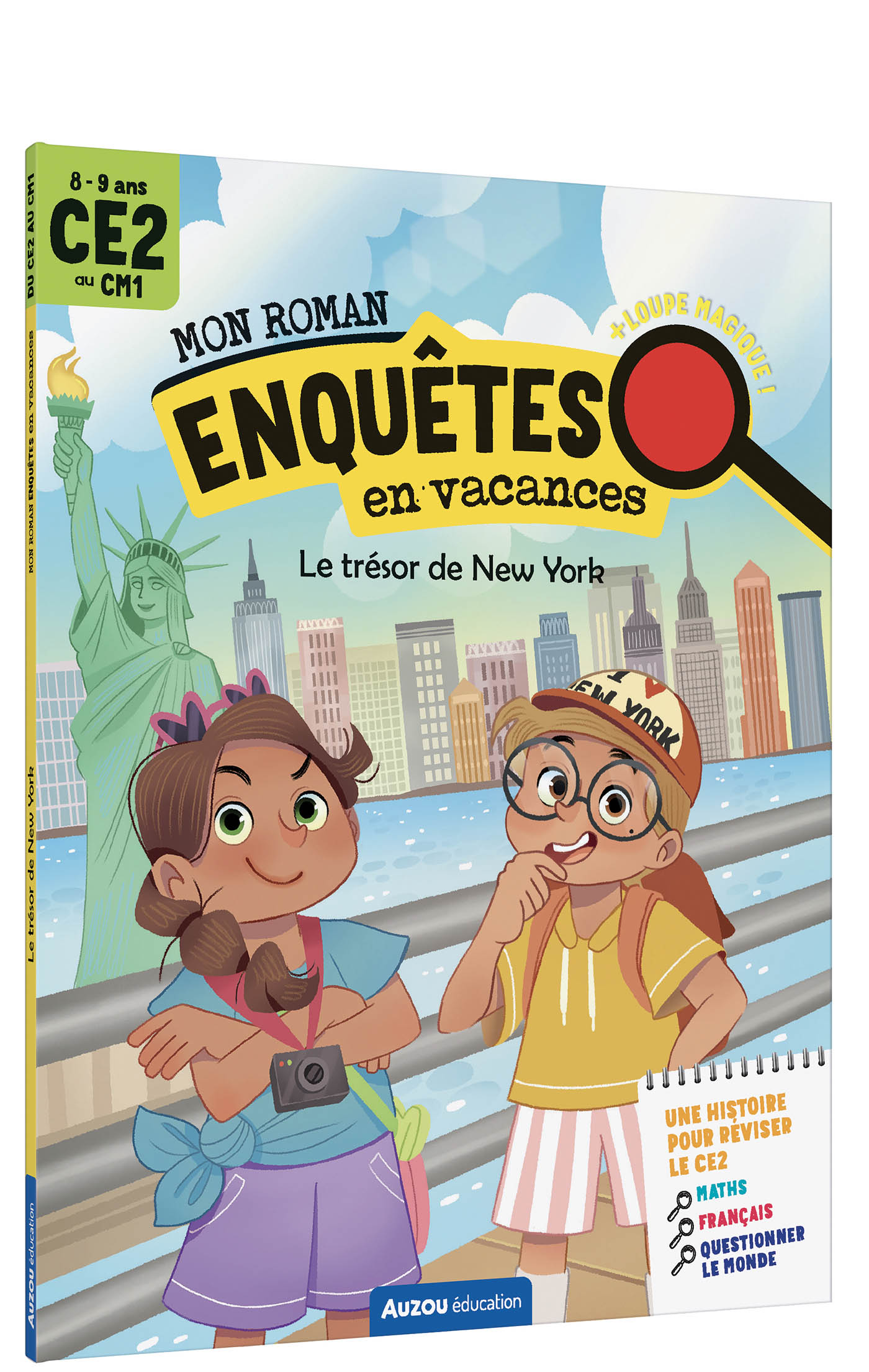 MON ROMAN ENQUETES EN VACANCES CE2 - LE TRESOR DE NEW YORK