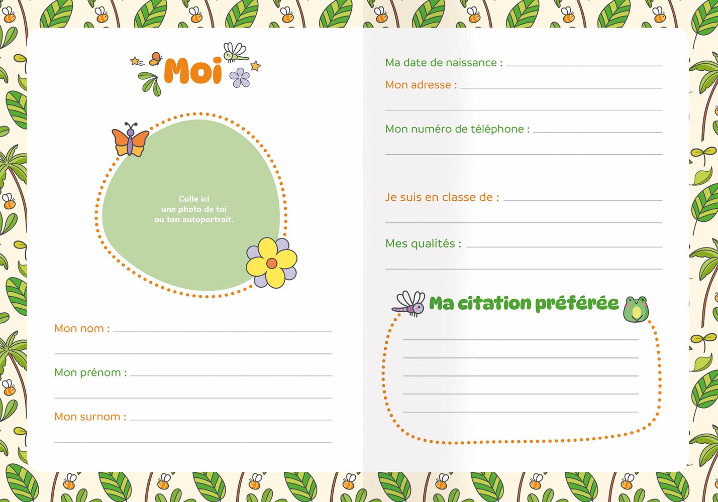 Mon carnet secret - Porte-clé Tigre