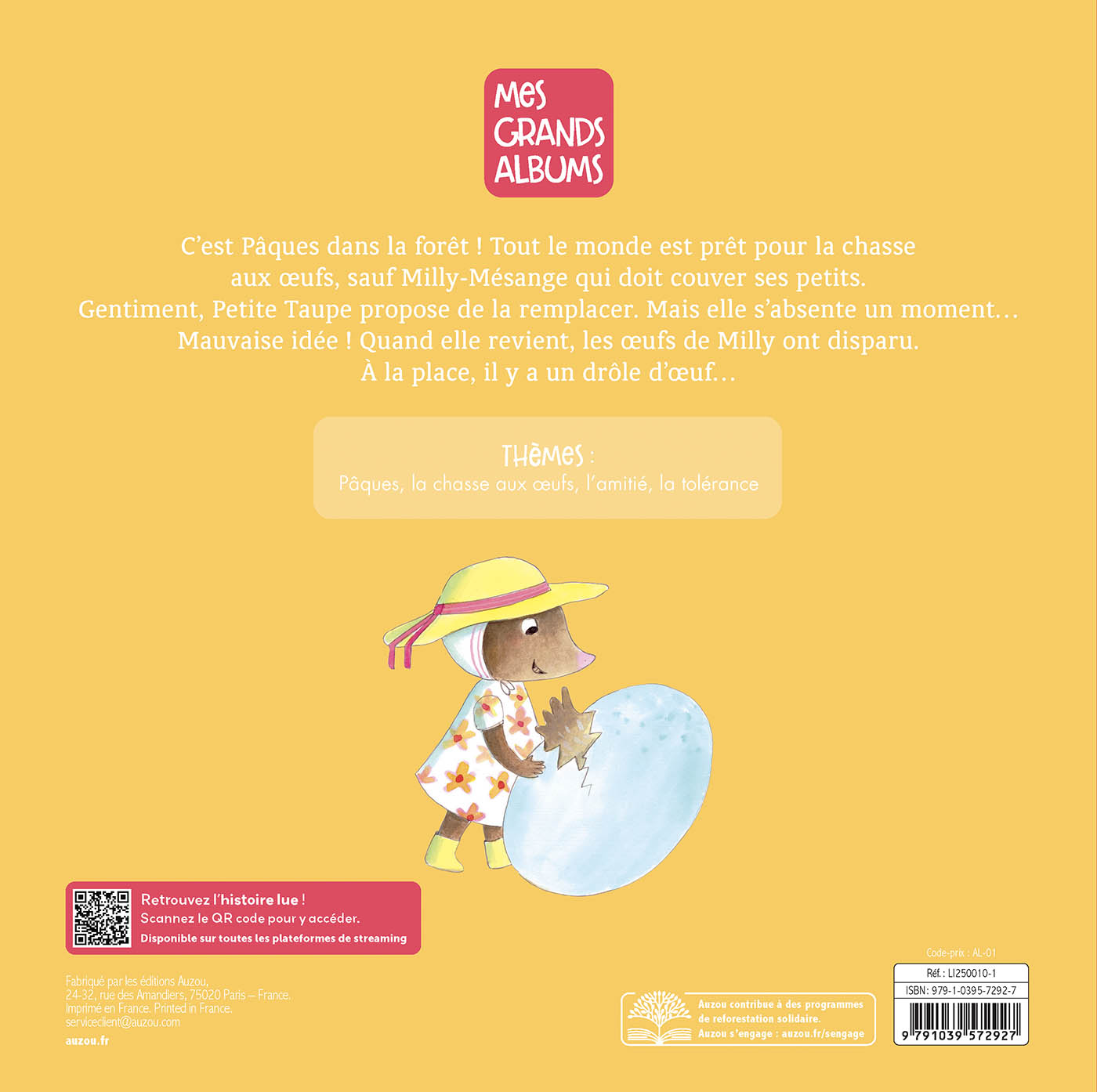 Petite Taupe Fête Pâques