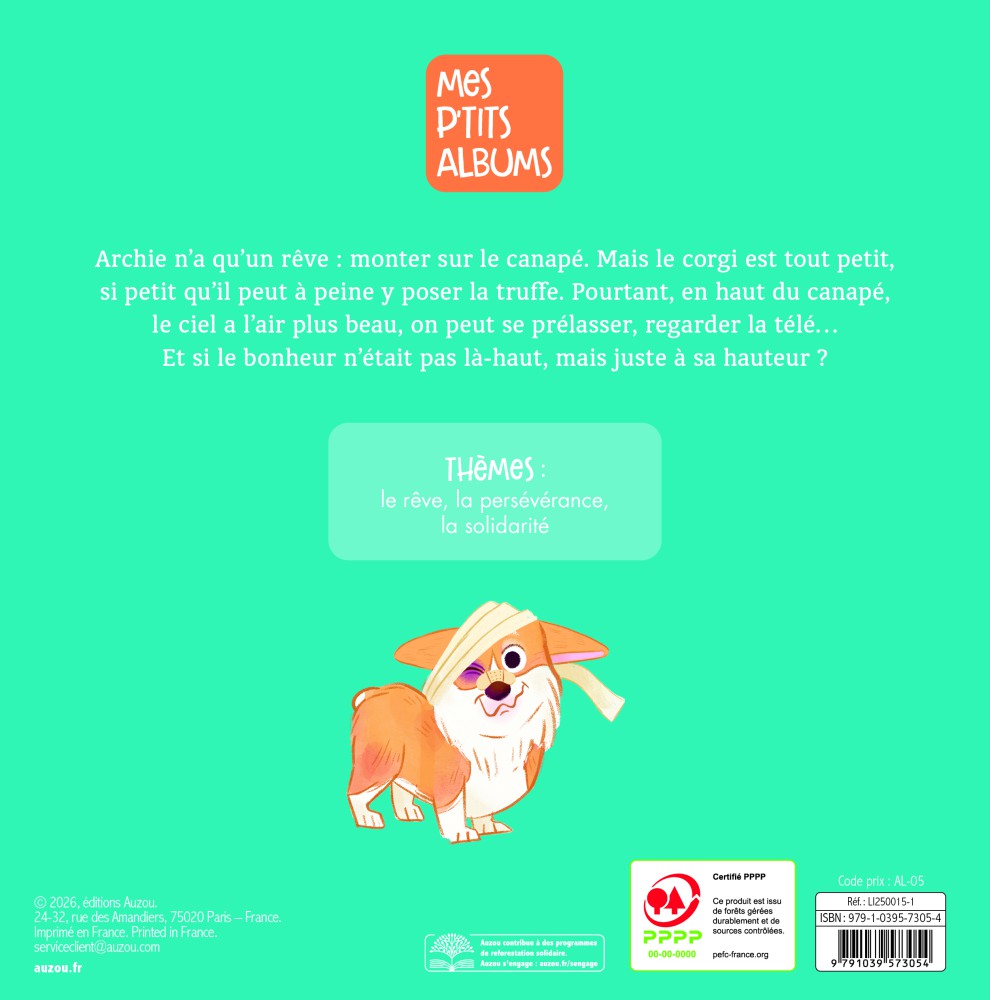 ARCHIE  PETIT CORGI, GRAND DEFI