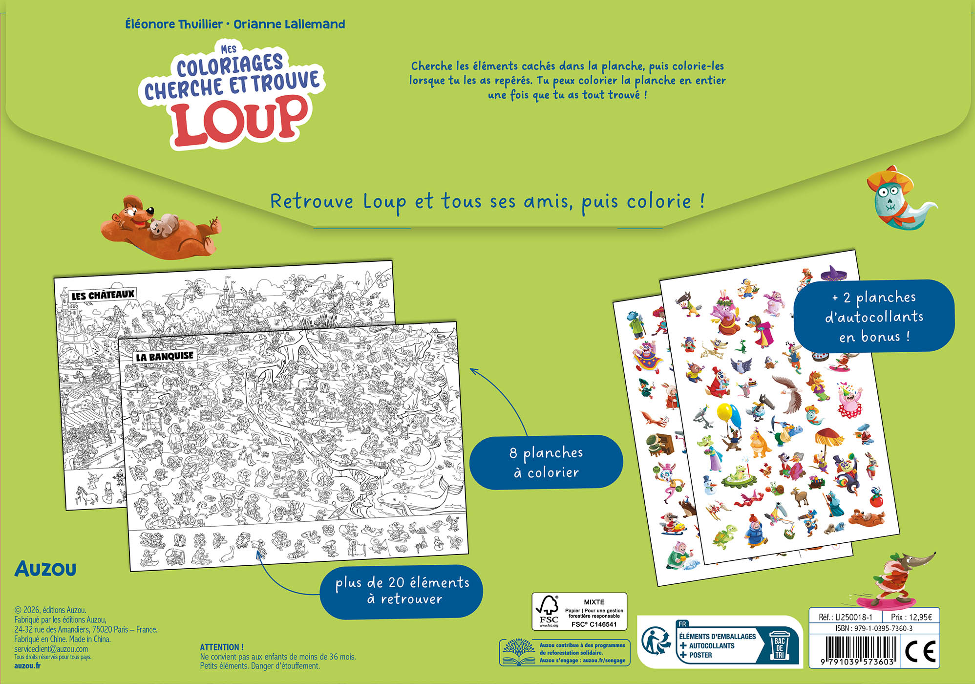 MES COLORIAGES CHERCHE & TROUVE LOUP