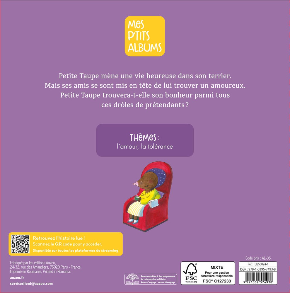 PETITE TAUPE NE VEUT PAS D