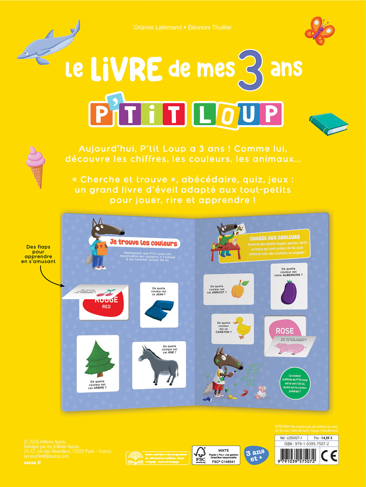 P'tit Loup - Le Livre De Mes 3 Ans