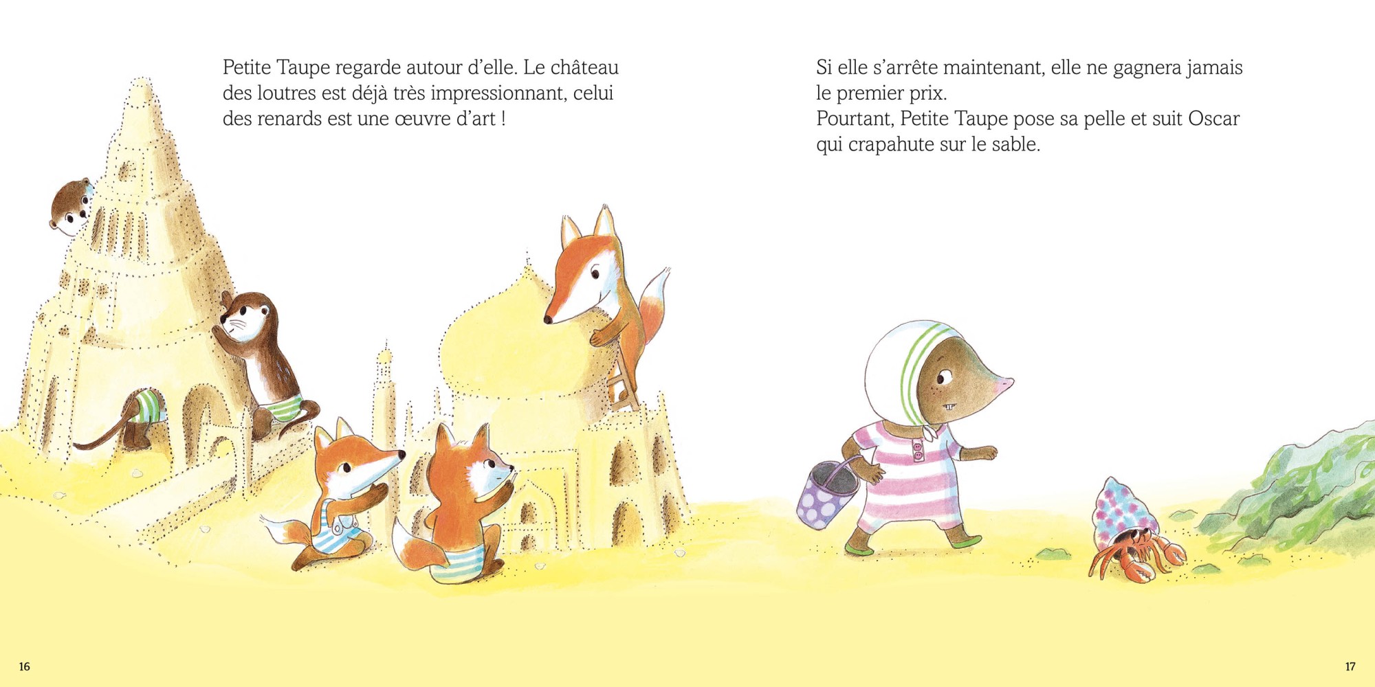 Petite Taupe Et Le Concours De Châteaux De Sable