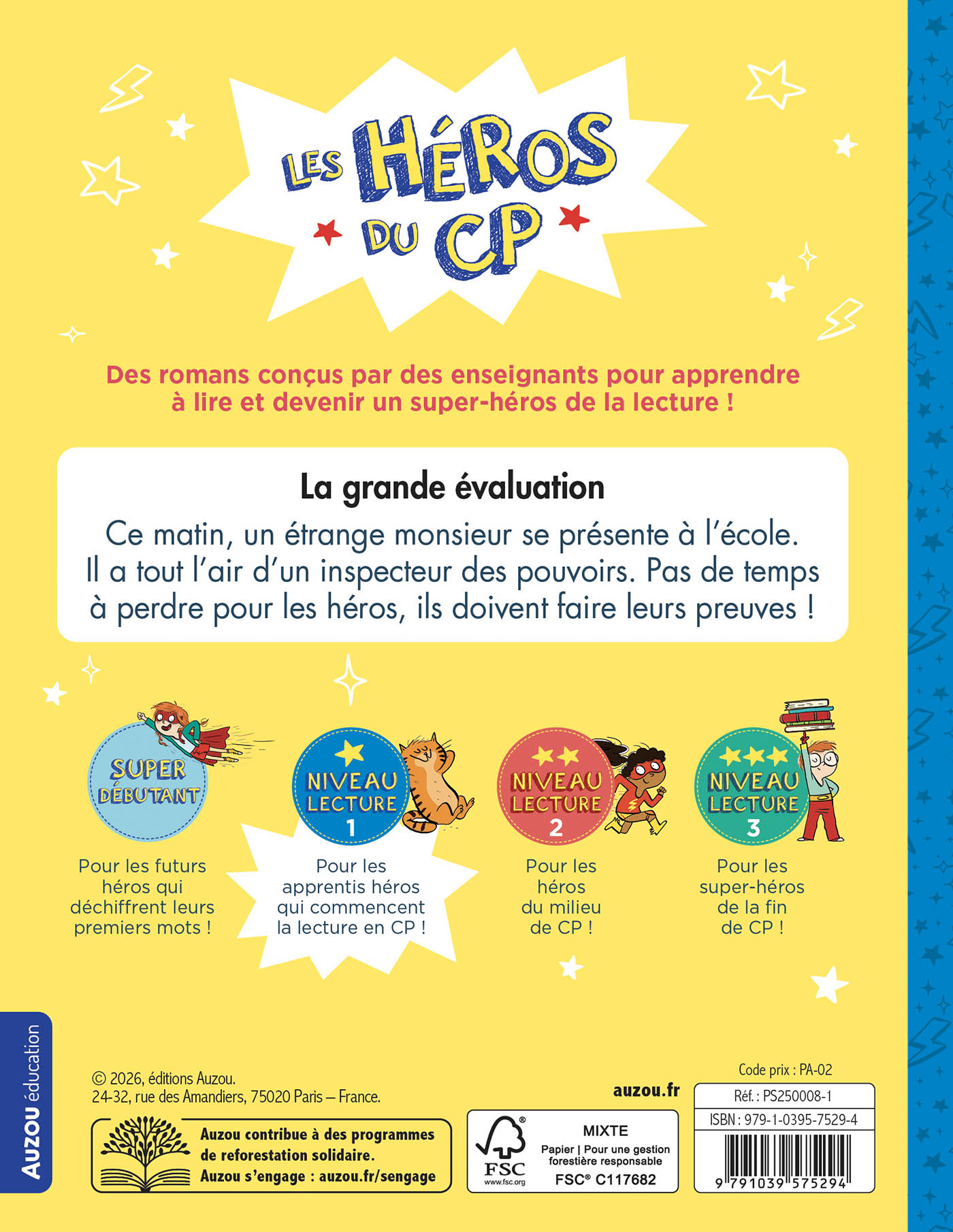 LA GRANDE EVALUATION - LES HEROS DU CP NIV1