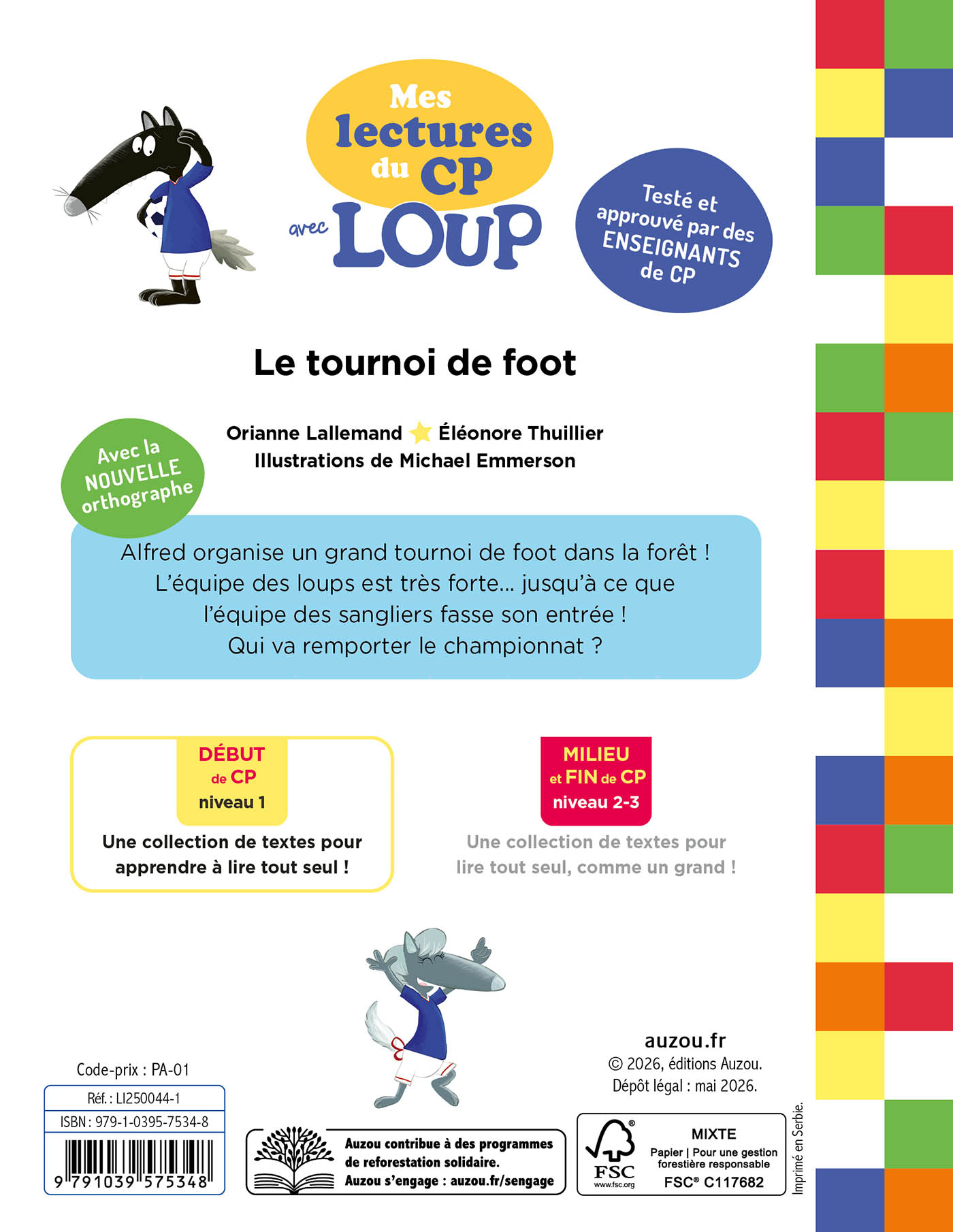 LE TOURNOI DE FOOT - NIV1 MES LECTURES DU CP AVEC LOUP LE TOURNOI DE FOOT - NIV1 MES LECTURES DU CP AVEC LOUP