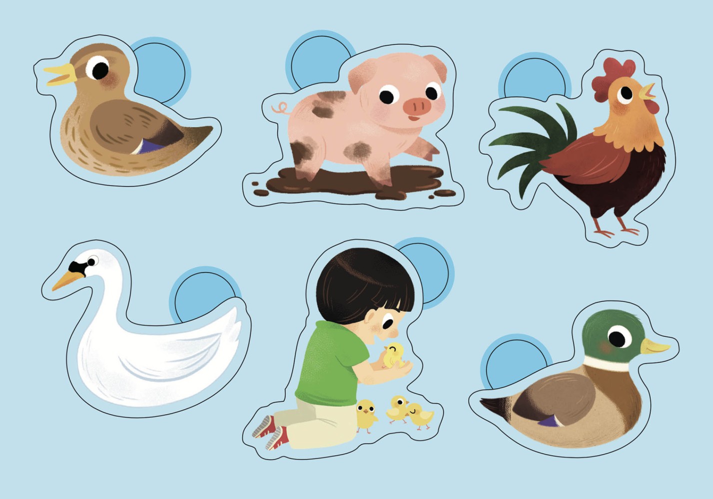 NE 100 gommettes - La ferme