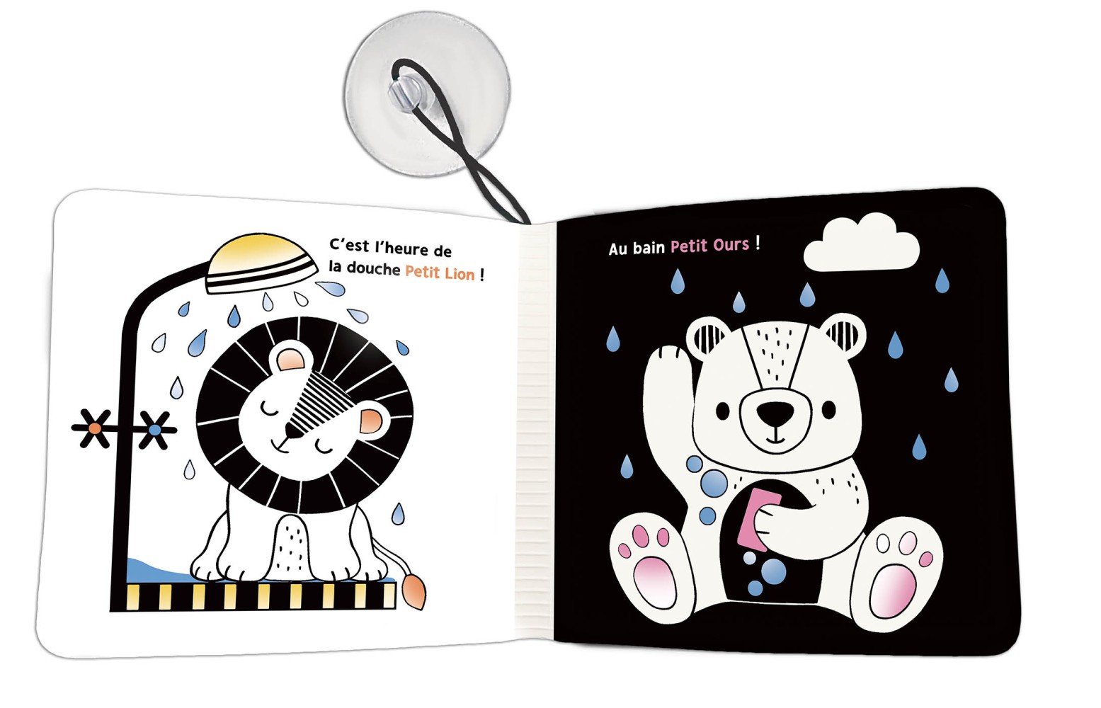 Mon premier livre de bain magique - En noir et blanc !