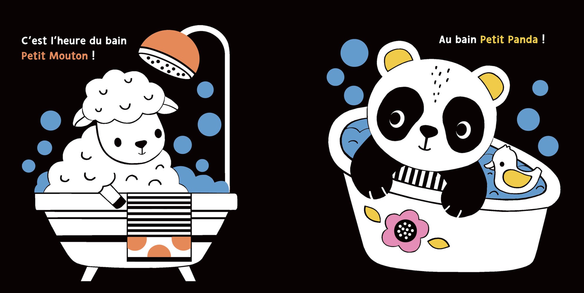 Mon premier livre de bain magique - En noir et blanc !