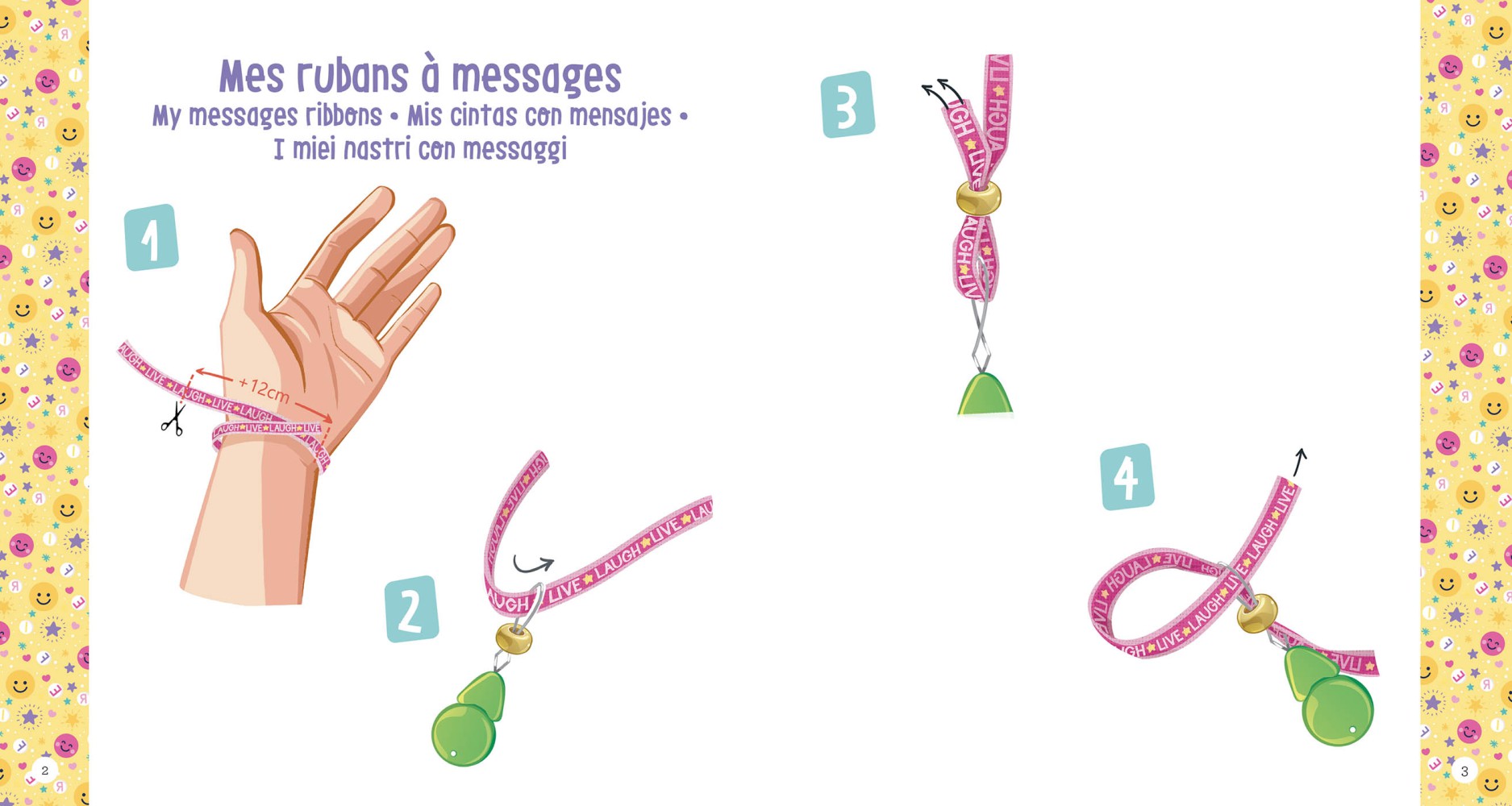 Mes bijoux rubans à message