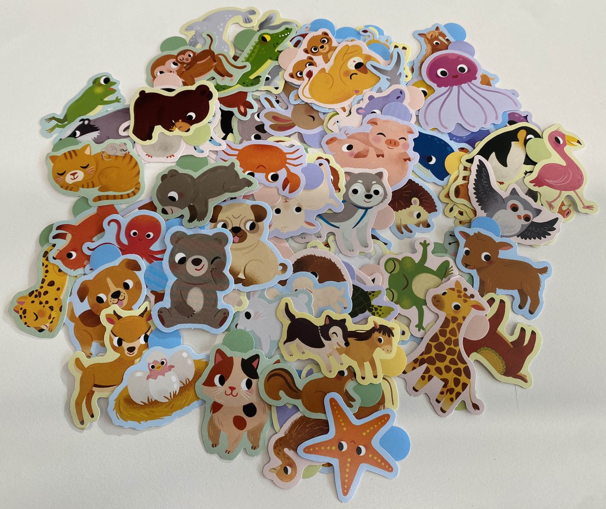 Bébés Animaux : 100 Gommettes