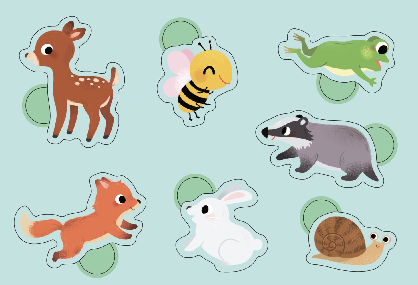 Bébés Animaux : 100 Gommettes