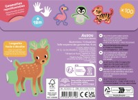 NE 100 gommettes - bébés animaux