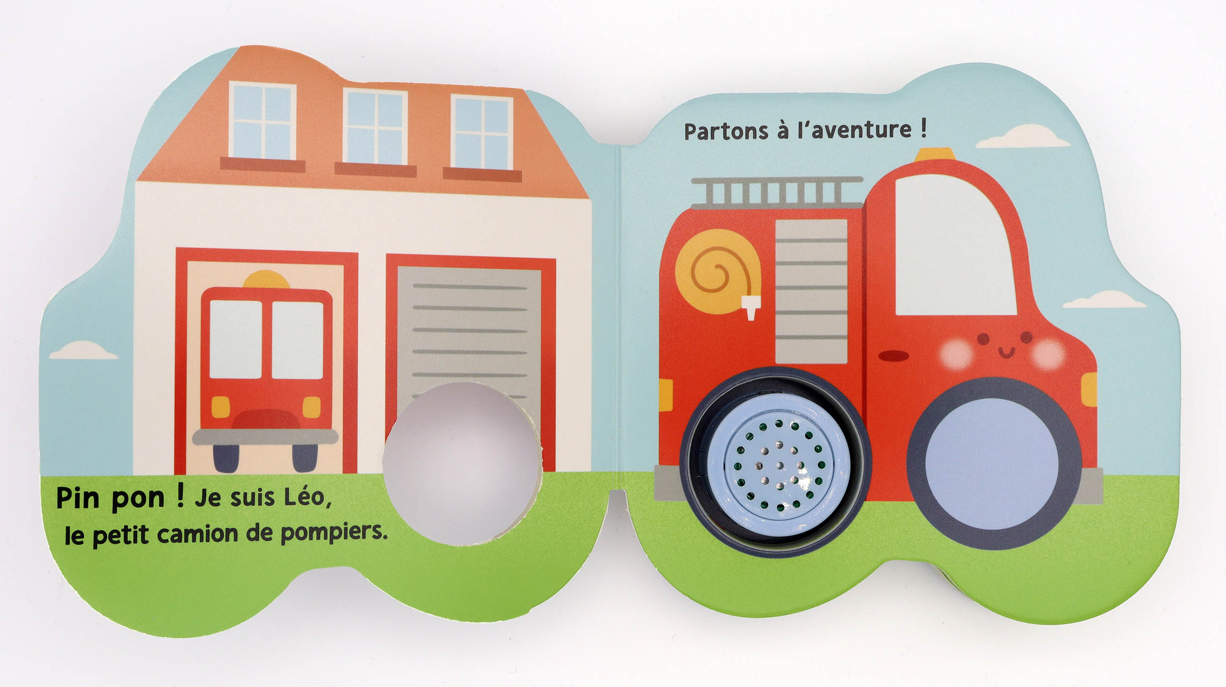 PETITS VEHICULES SONORES - LEO LE CAMION DE POMPIERS