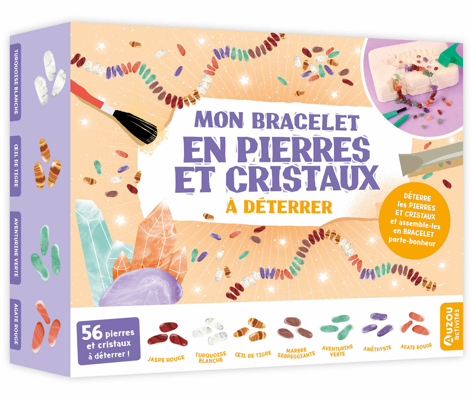 Mes bracelets en pierres et cristaux à déterrer