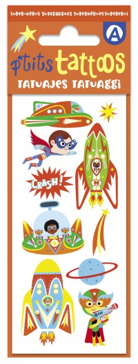 Mes p'tits tattoos super-héros