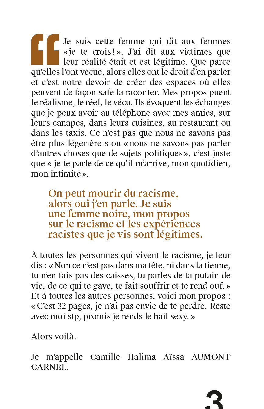 ETRE RACISTE, C