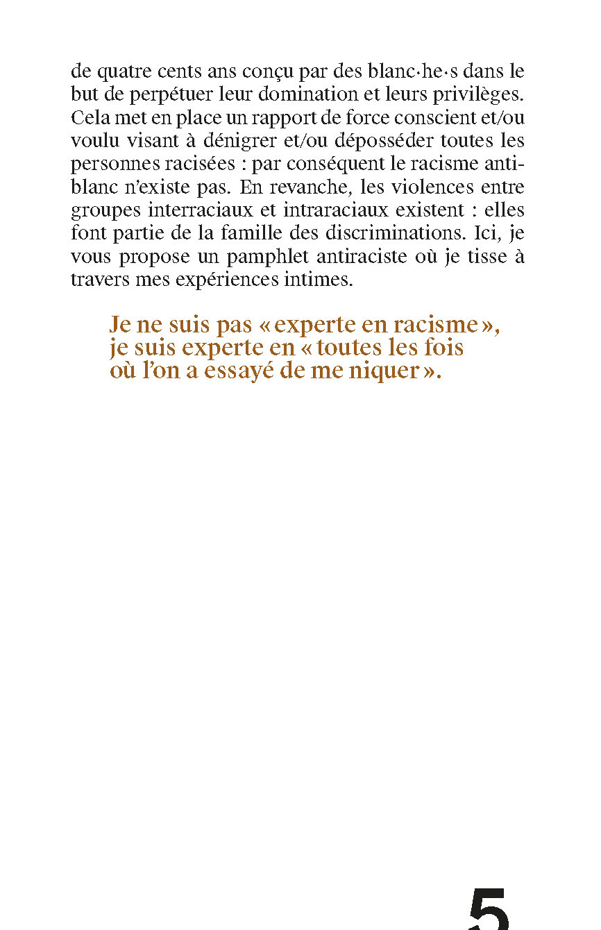 ETRE RACISTE, C