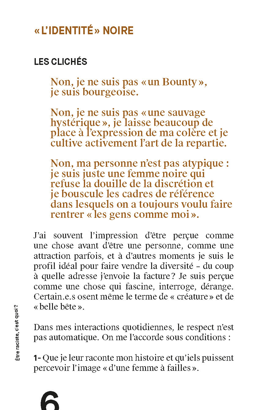 ETRE RACISTE, C