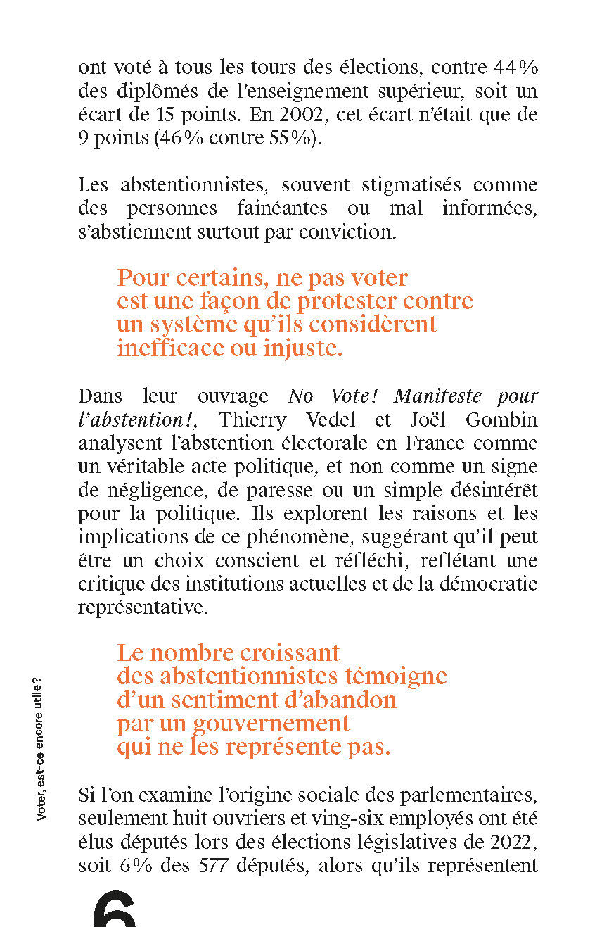 VOTER, EST-CE ENCORE UTILE ?