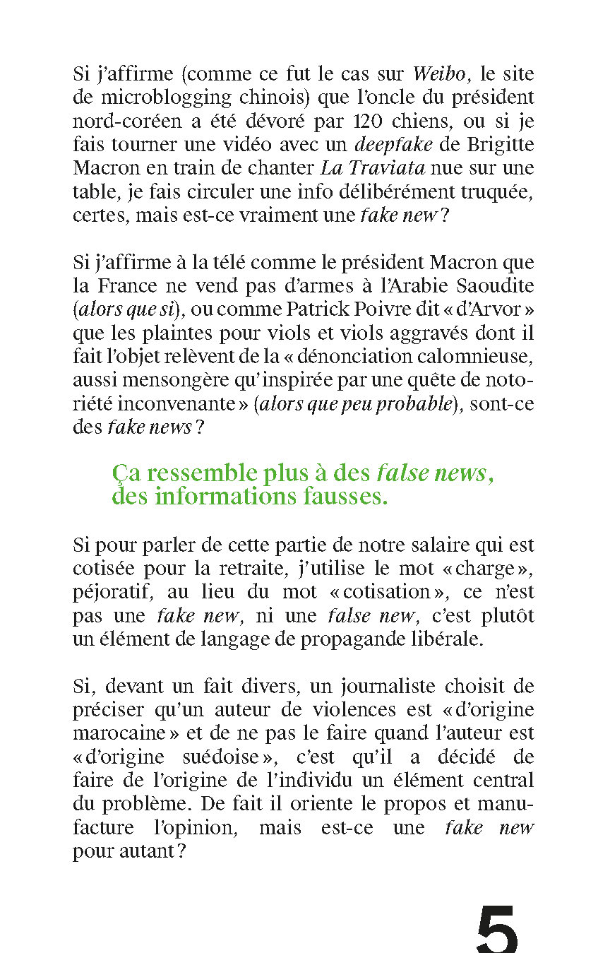 PEUT-ON DEJOUER LES FAKE NEWS ?