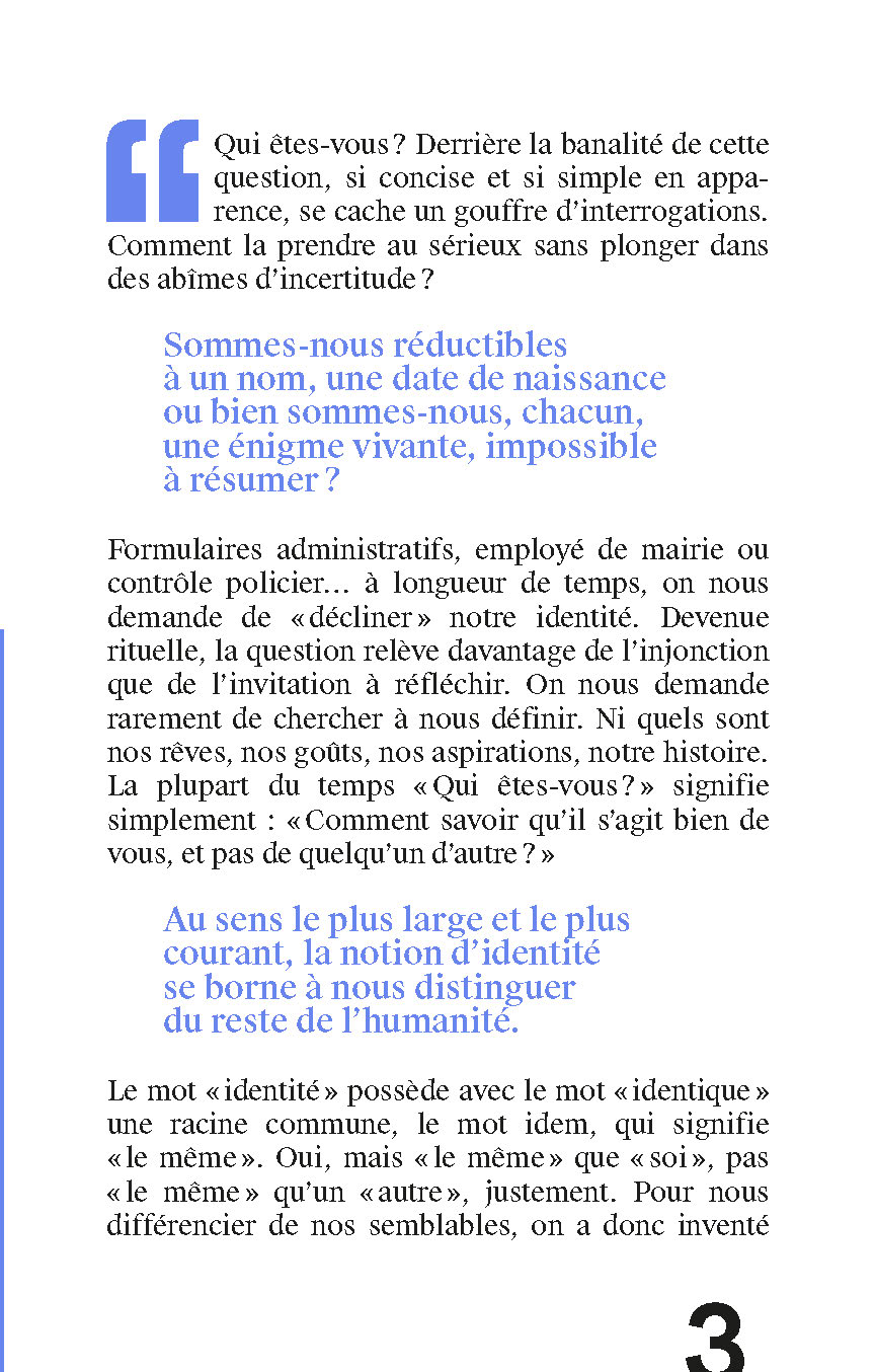 IDENTITE : QU