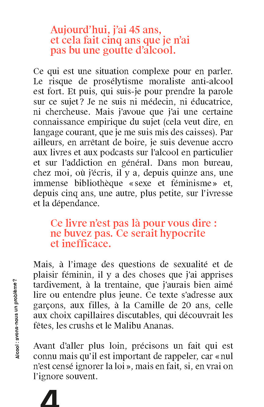 ALCOOL, AVONS-NOUS UN PROBLEME ? / COLLECTION ALT